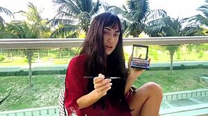 Sexy Brunette Shares Makeup Secrets for Flawless Face Tutorial