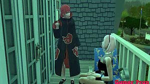 intriguing naruto hentai sasori and sakura fuck outdoors