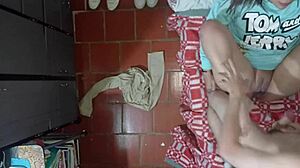 Older Stepson Feels Intense Passion with Stepmother Under Ceiling Camera