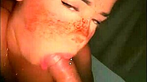 Wet Blowjob by 18-Year-Old Brazilian Hottie Fadynha's Big Ass