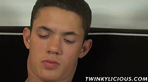 Twinks masturbate with big cock guy