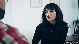 this teen stepdaughter isabella nice has feelings for her stepdad and they fuck rough 😈