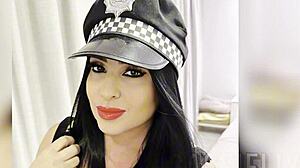 Halloween Policial Safada Foder Travessuras Homens Chupou Pau