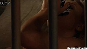 slave masturbates to orgasm with mistress's panties