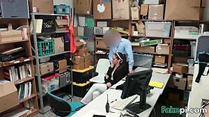 i caught my stepmom and stepdaughter stealin and fucked em both in the office