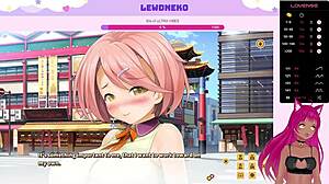 What does VTuber LewdNeko do in Love Cubed Part 8?