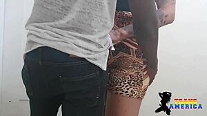 i invited the neighbor for some fun on the stairs