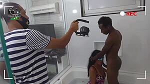 backstage with big black cock and milf ass