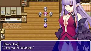 in the cave, female demon king rescues sage for revenge