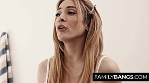 Sensual Stepsis Caught In Passionate Lesbian Act