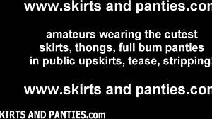 in the bedroom, you can see my panties while teasing