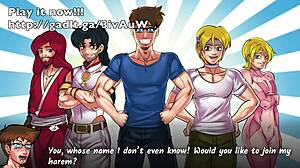 I'm in a gay harem with big cocks.