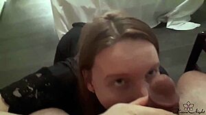 Kiara Night gives sensual blowjob while fingering pussy and licking dick