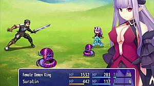 in the cave, female demon king rescues sage for revenge