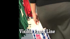 denim jeans 5 shows ass in jeans voyeur style