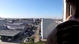 Sarada Naked at Hotel Window