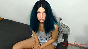 Step sister performs in porn video