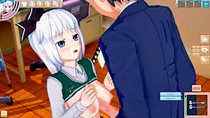 In the world of Touhou, Youmu Konpaku gets her big tits rubbed intensely in this 3D CG anime video