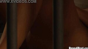 slave masturbates to orgasm with mistress's panties