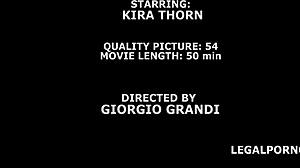 Blonde Kira Thorn Feels Intense Pleasure Taking Five Dicks in Her Asshole and Swallowing