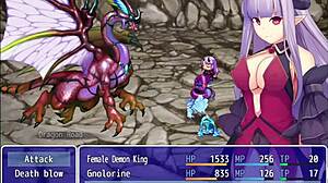 in the cave, female demon king rescues sage for revenge