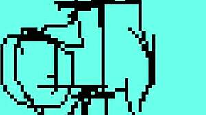 TESTANDO MINHA ANIMA��O EM PIXEL ART COM BONECO FAZENDO SEXO ORAL S� NA BOQUETE