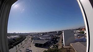 Sarada Naked at Hotel Window