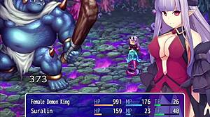 in the cave, female demon king rescues sage for revenge