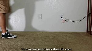 Gay domination with dirty sock fetish play