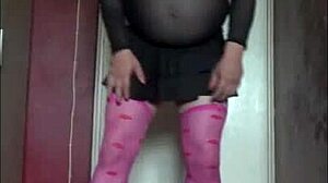 Crossdressing Gay Mark Wright Pisses and Swallows in New Shocking Clip