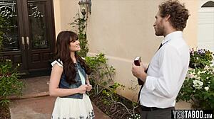 Missionary Position with a Teen 18+ Brunette and Big Tits Blowjob