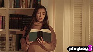 sexy all natural teen 18+ gianna dior striptease for the playboy in stockings