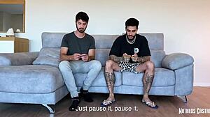 Francesa’s first double penetration with two horny men rocks hard