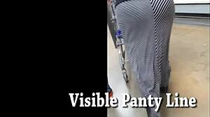 denim jeans 5 shows ass in jeans voyeur style