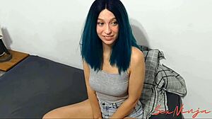 Step sister performs in porn video