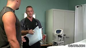 In the gay hospital, patients enjoy monster cock anal sex.