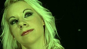 restrained beauty tastes maledoms warm cum in rough bondage