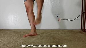 Gay domination with dirty sock fetish play