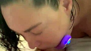 Intensely blowing a mexican cock