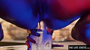 blonde teen rides dildo to orgasm