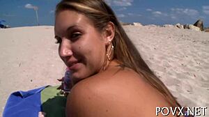 Porn model Nikki Stone engages in hardcore POV sex, giving nasty blowjobs and sucking cock eagerly