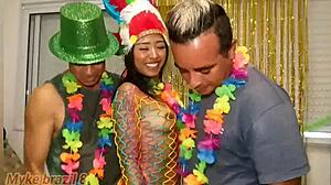 millena gomes loves anal sex at carnaval and begs for cum in mouth