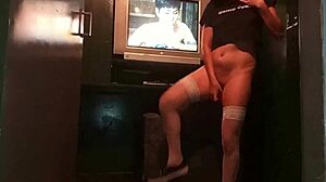 In the xxx club with a young guy and two old men