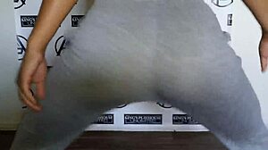 She shakes her ass hard in doggystyle dancing at the playhouse.