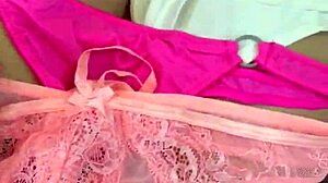 Asian Ladyboy Shemale Shows New Thong Stockings in Convenience Store