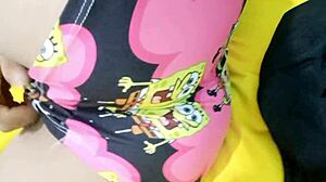 Latina milf shows tits and pussy sensually