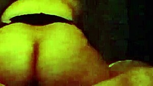 Curvy Latina MILF rides hard with that big amateur ass