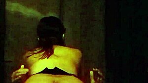 Curvy Latina MILF rides hard with that big amateur ass