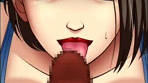 She Forgot The Game For An Xxx Blowjob In 3D Cartoon