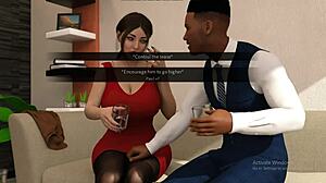 What's the Office Game? Big Boobs Girl Fucking Her Boyfriend!